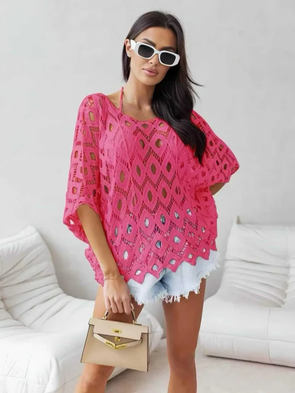 Italian Crochet Open Beach Top