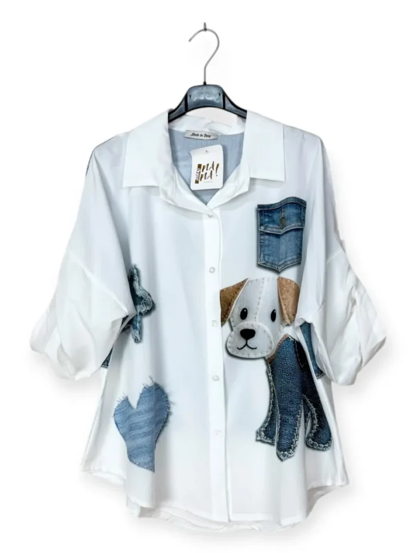 Patterned Blouse — Denim Dog