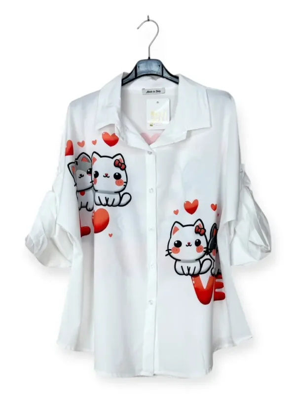 Patterned Blouse — Cat Love